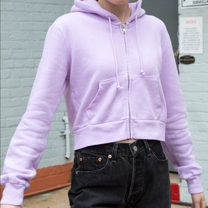 Brandy Melville Chrystal Hoodie in Lilac/Lavender